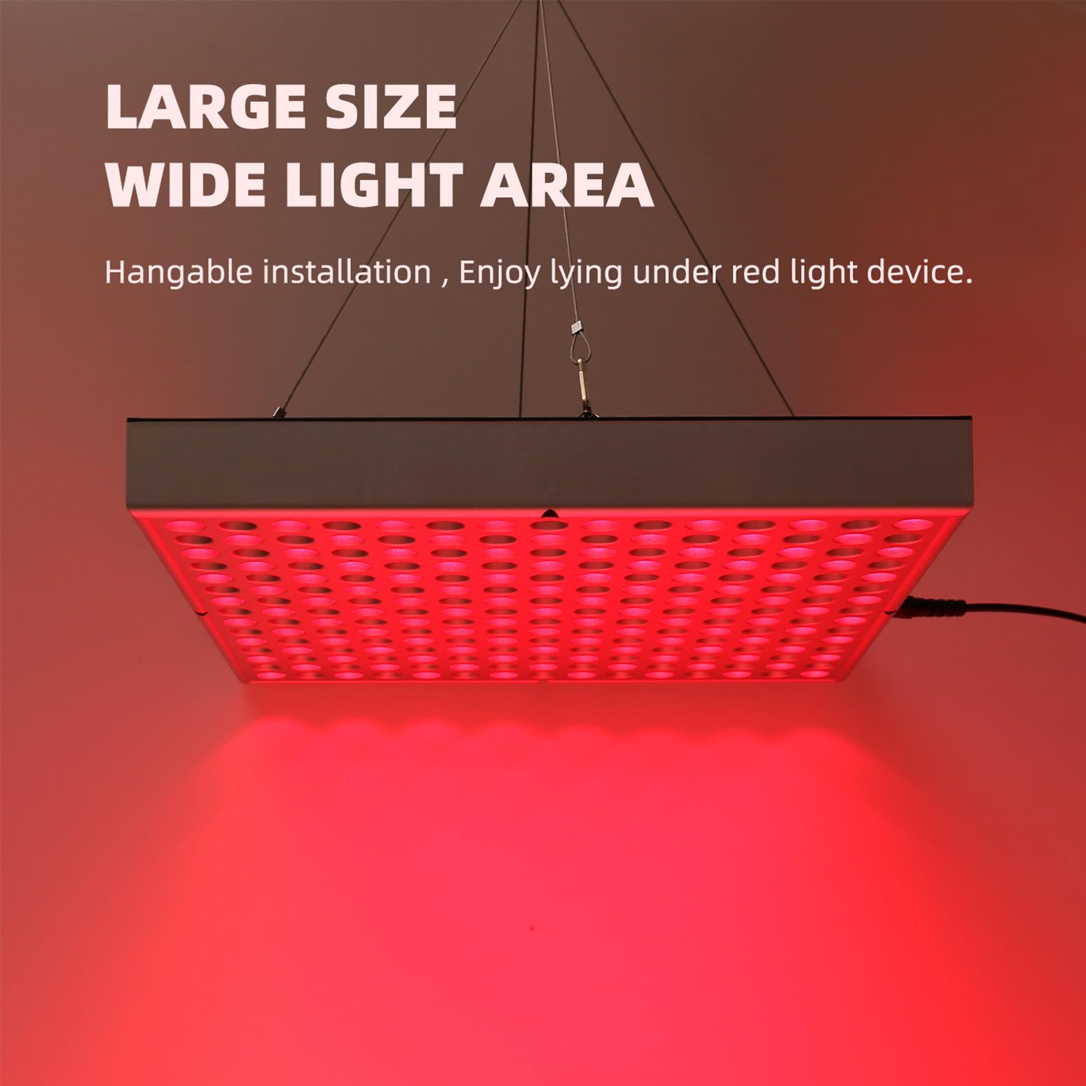Red-Light-Therapy-Device - 45W LED Panel Deep 660nm and Near-Infrared 850nm LED Light Combo for Skin Beauty,Pain Relief of Muscl