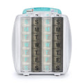 PillRite Medication and Supplement Pillbox Organizer, 3  in x 7 in - 28-Day Medicine Sorter - FSA and HSA Eligible - Monthly Med