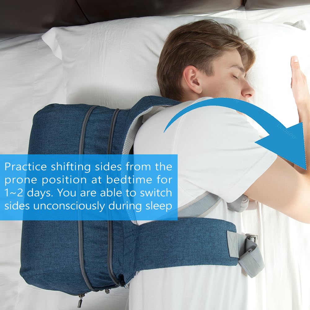 Model 2024 Side-Sleeping Backpack from WoodyKnows, Alleviates Snoring and Sleep Issues Caused by The Back-Sleeping Position, Ant