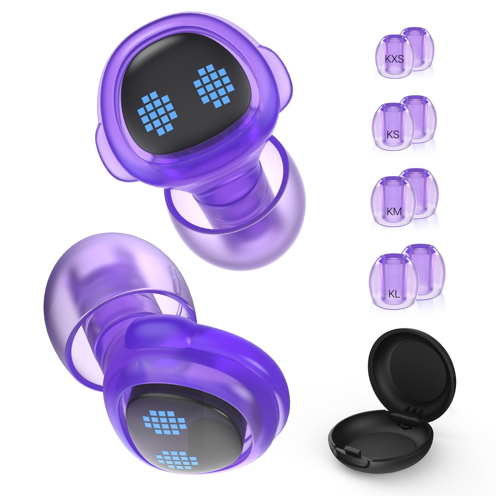 Kids Ear Plugs (5-12 yrs) - Reusable Noise Reduction Earplugs for Boys Girls Adults with Small Ear Canals, Hearing Protection fo