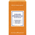 Probiotic Delayed Release 30 Billion - with 10 Probiotic Strains to Support Digestive, Immune & Vaginal Health or Yeast Imbalanc