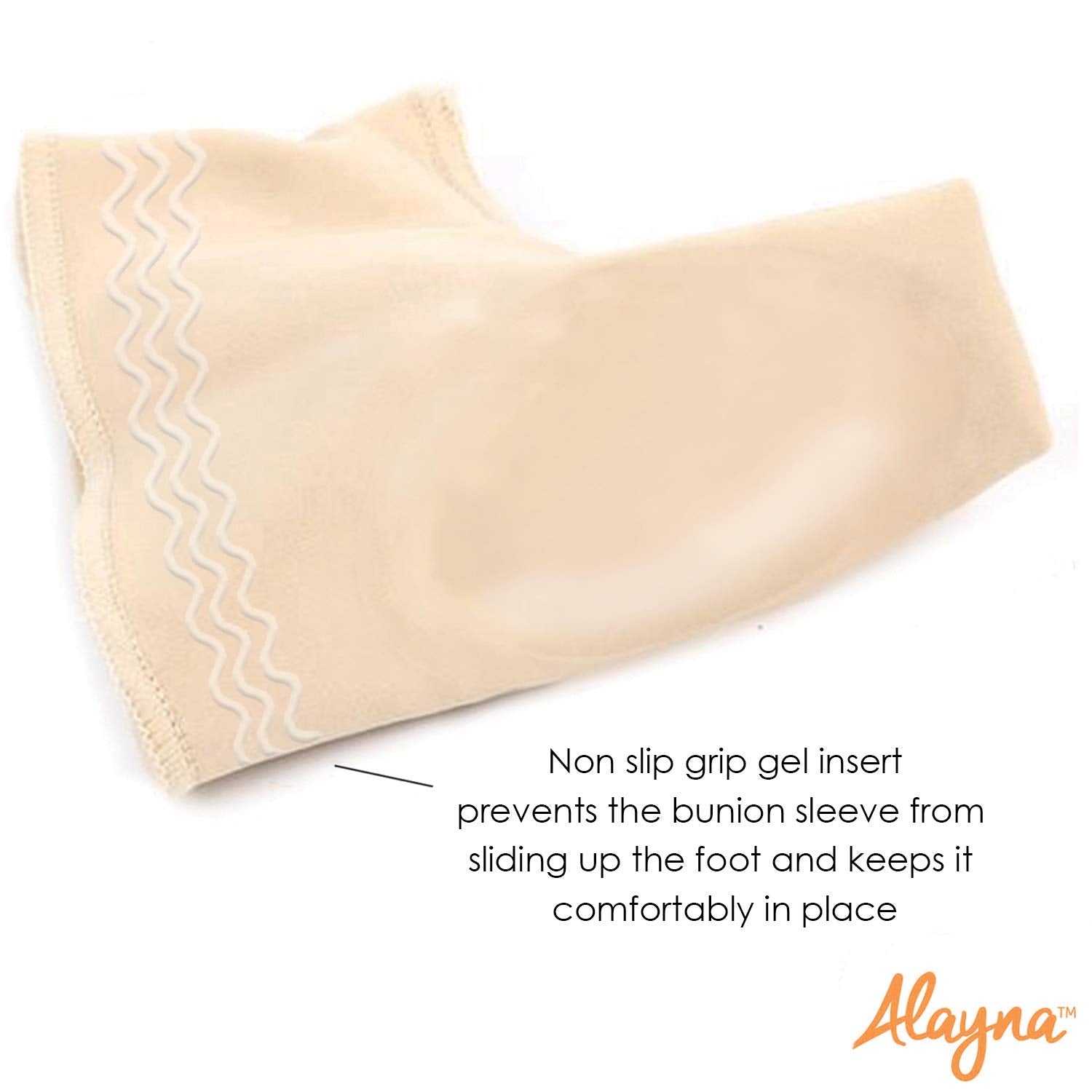 Alayna Bunion Corrector and Bunion Relief Sleeve Gel Pad Cushion Splint Orthopedic Bunion Protector for Men and Women, Hallux Va