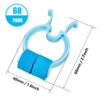 Frienda 60 Pieces Plastic Foam Nose Stop Clips Nose Nasal Stopper Clips for Accidental or Emergency Condition(Blue)