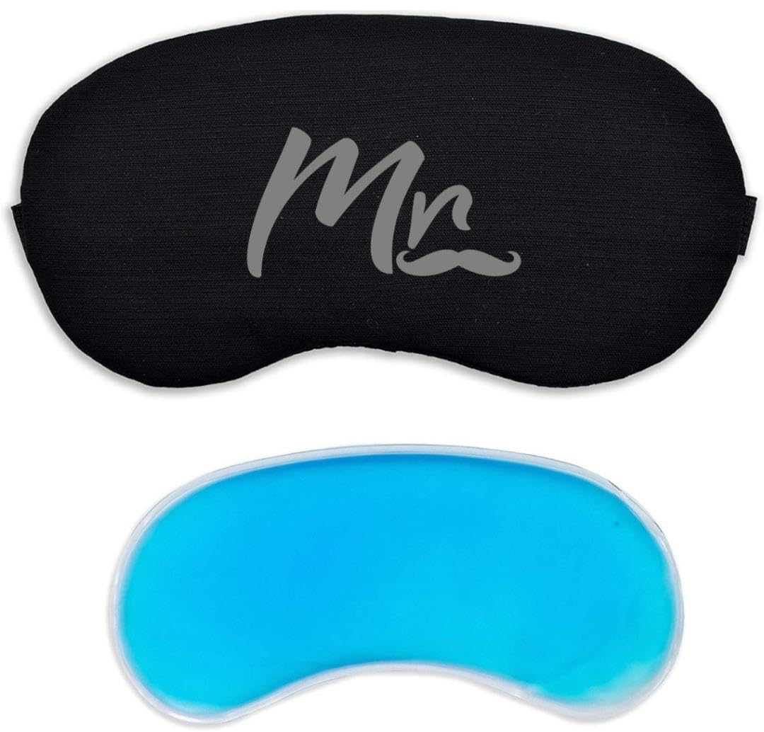 Soft & Smooth Blindfold & Sleeping Mask With Cooling Gel For Men