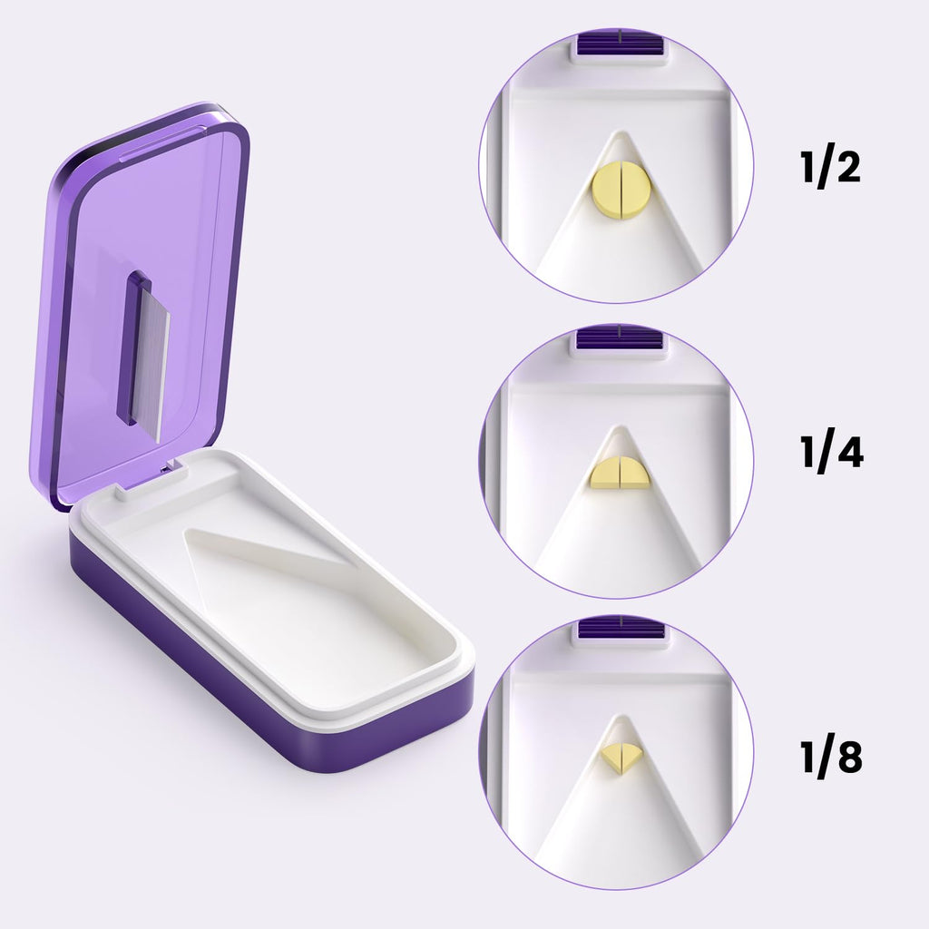 SevenYing Pill Cutter for Large or Small Pills, Pill Splitters for Pills/Supplement/Medication