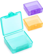 Sukuos Small Pill Box 3 pcs, Cute Travel Pill Case Daily Pill Organizer Portable for Pocket Purse for Vitamin Fish Oil Supplemen