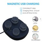 CHLOVOE Electric Scalp Massager, Portable Handheld IPX7 Waterproof Scalp Massager with 5 Kneading Modes and 96 Nodes for Body Re