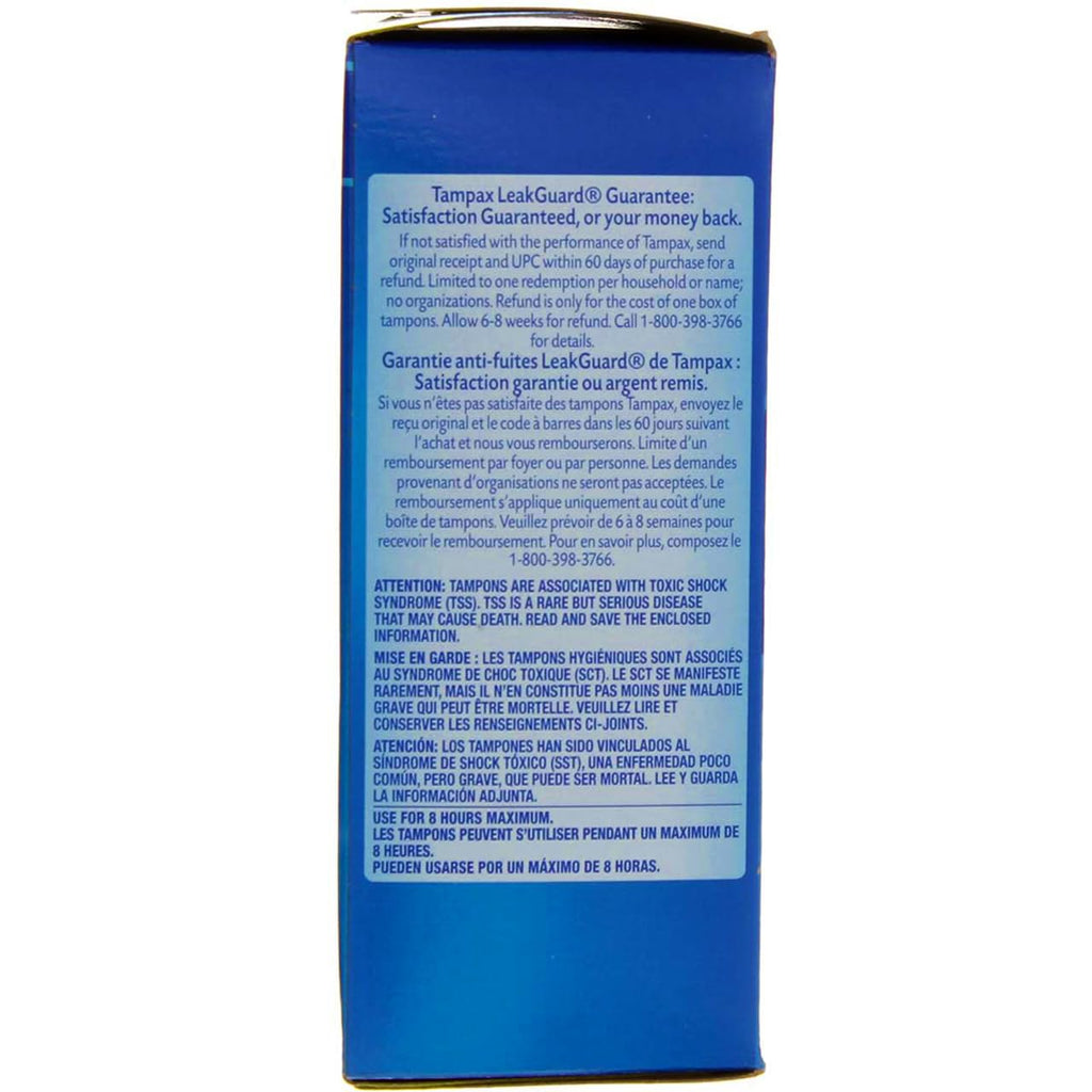 Tampax Super Absorbency Tampons with Flushable Applicator 20 ct