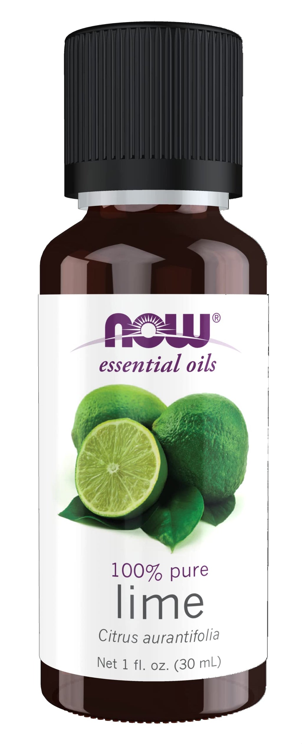 NOW Essential Oils, Lime Oil, Citrus Aromatherapy Scent, Cold Pressed, 100% Pure, Vegan, Child Resistant Cap, 1-Ounce