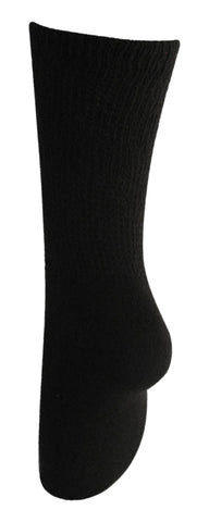 Diabetic Mens Crew Socks (3 Pack) 10-13, Brown, Made in The USA