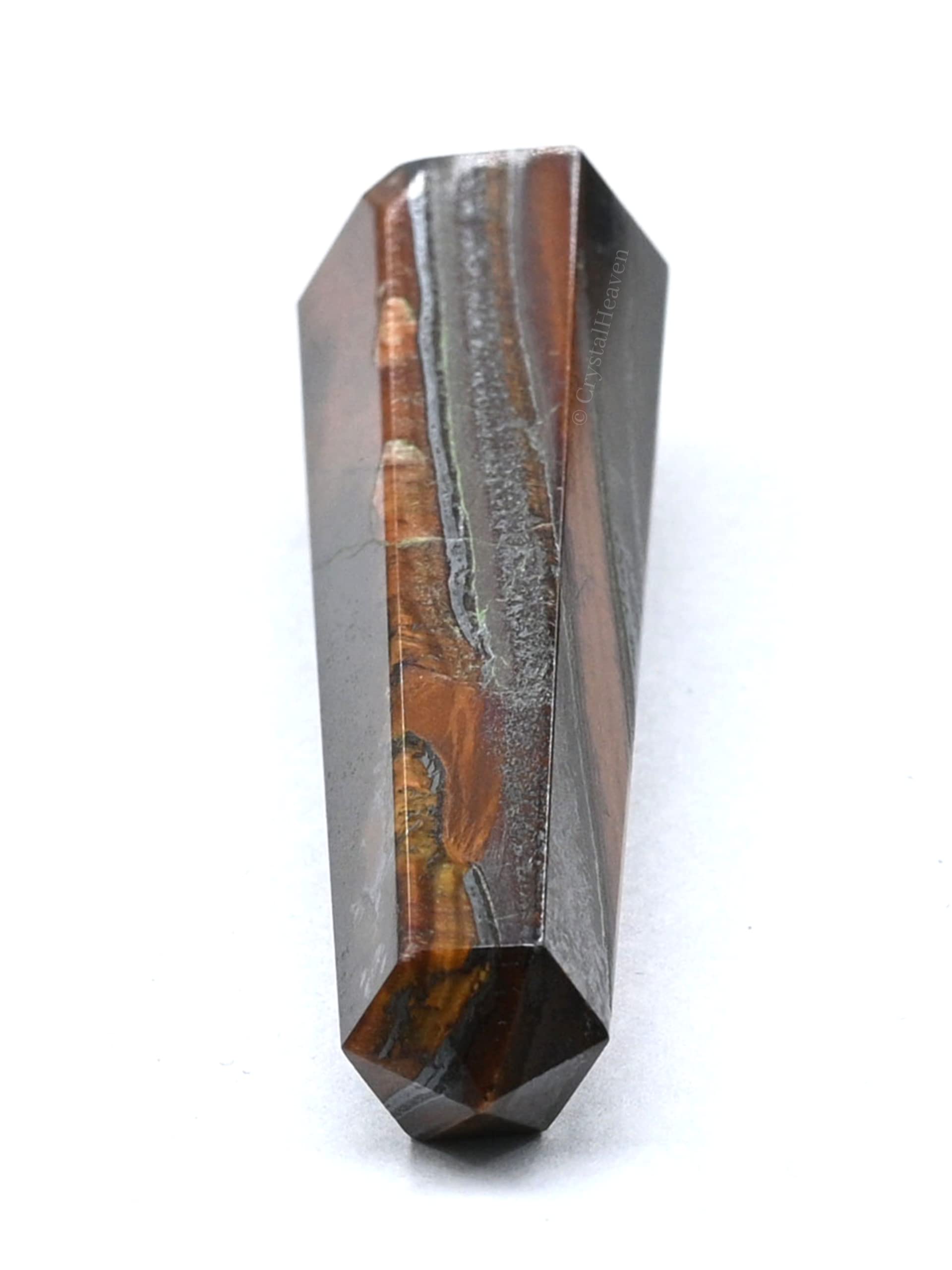 Crystal Heaven Red Tiger Eye Agate Crystal Tower Obelisk Point For Chakra, Healing And Balancing - Aaa Grade Original Certified