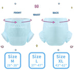 CutiePlusU Disposable Adult Diaper Heavy Absorption Dry Surface Adult Diapers All Night- Blue 10 Pieces