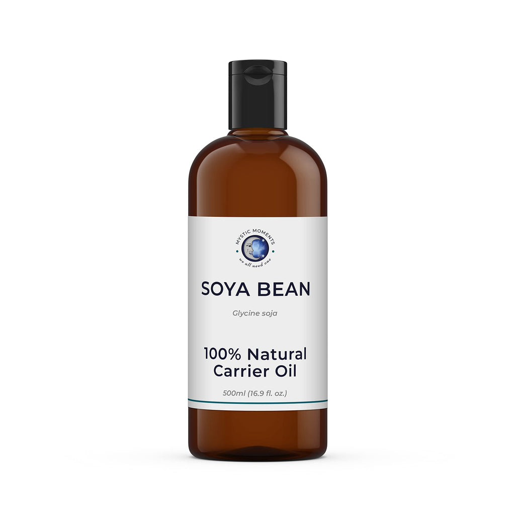 Mystic Moments | SOYA Bean Carrier Oil - 500ml - Pure & Natural Oil Perfect for Hair, Face, Nails, Aromatherapy, Massage and Oil