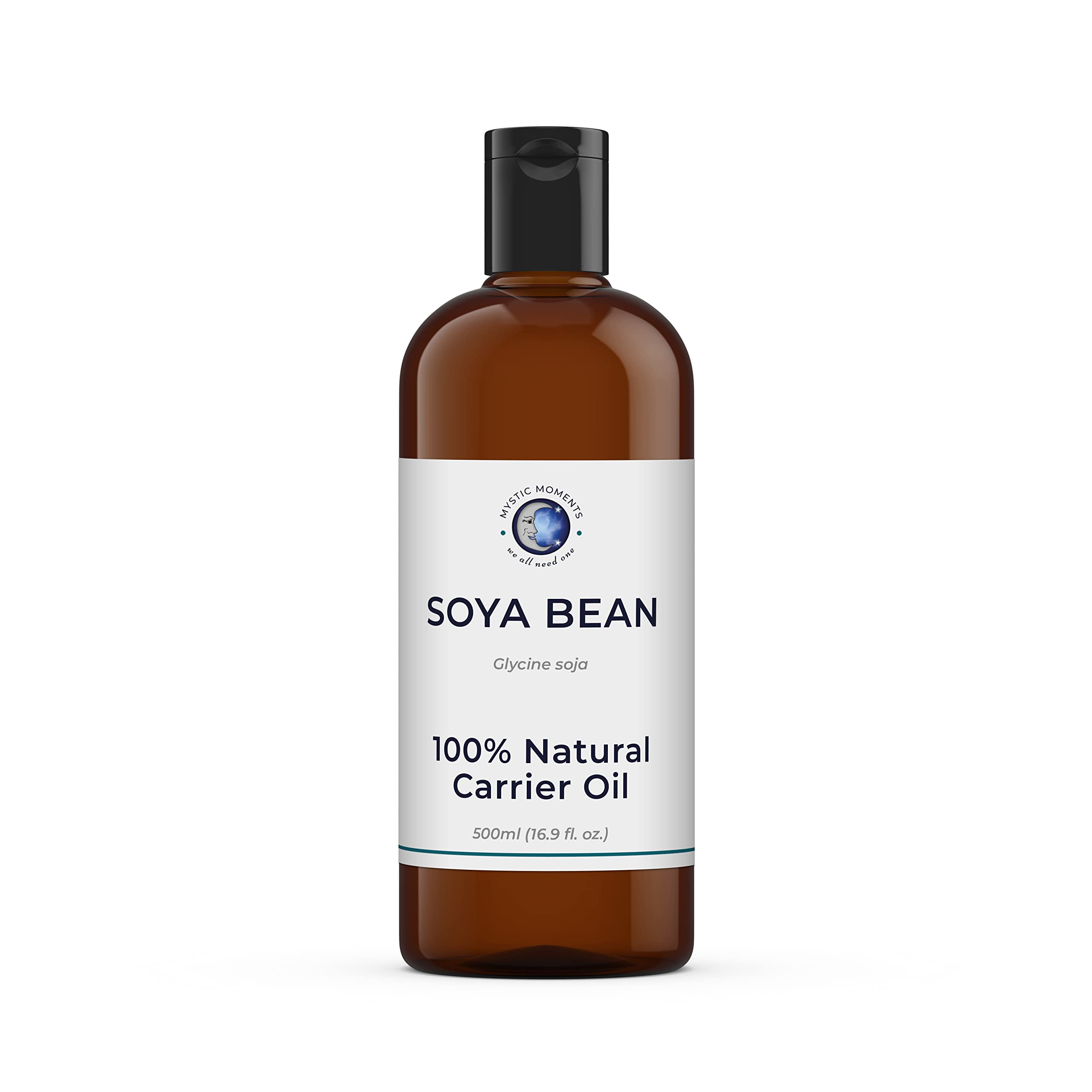 Mystic Moments | SOYA Bean Carrier Oil - 500ml - Pure & Natural Oil Perfect for Hair, Face, Nails, Aromatherapy, Massage and Oil