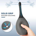 Enema Douches for Men Women Colon Cleanse, Enema Bulb Anal Douche with Silicone Bendable 5 Holes Nozzle, Feminine Care Shower En