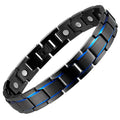 MagEnergy Men's Magnetic Bracelets,Titanium Steel Magnetic Wristband with 3500 Gauss magnets 8.5'' Adjustable with Jewelry Gift 