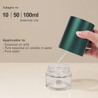 Aeeteek Essential Oil Diffuser, Waterless Scent Diffusers for Home Large Room, Rechargeable Atomizing Humidifier with 7-Color Ni