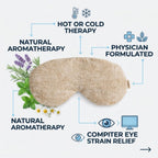 Kozi  Rejuvenating Eye Pillow, Heated/ Cooling  Eye Pillow for Sleep