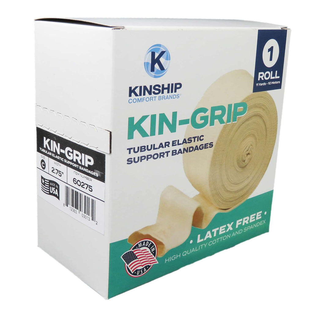 KinGrip Tubular Elastic Support Bandages by Kinship Comfort Brands Tubular Bandage Protects Fragile Skin Latex-Free Wound Care f