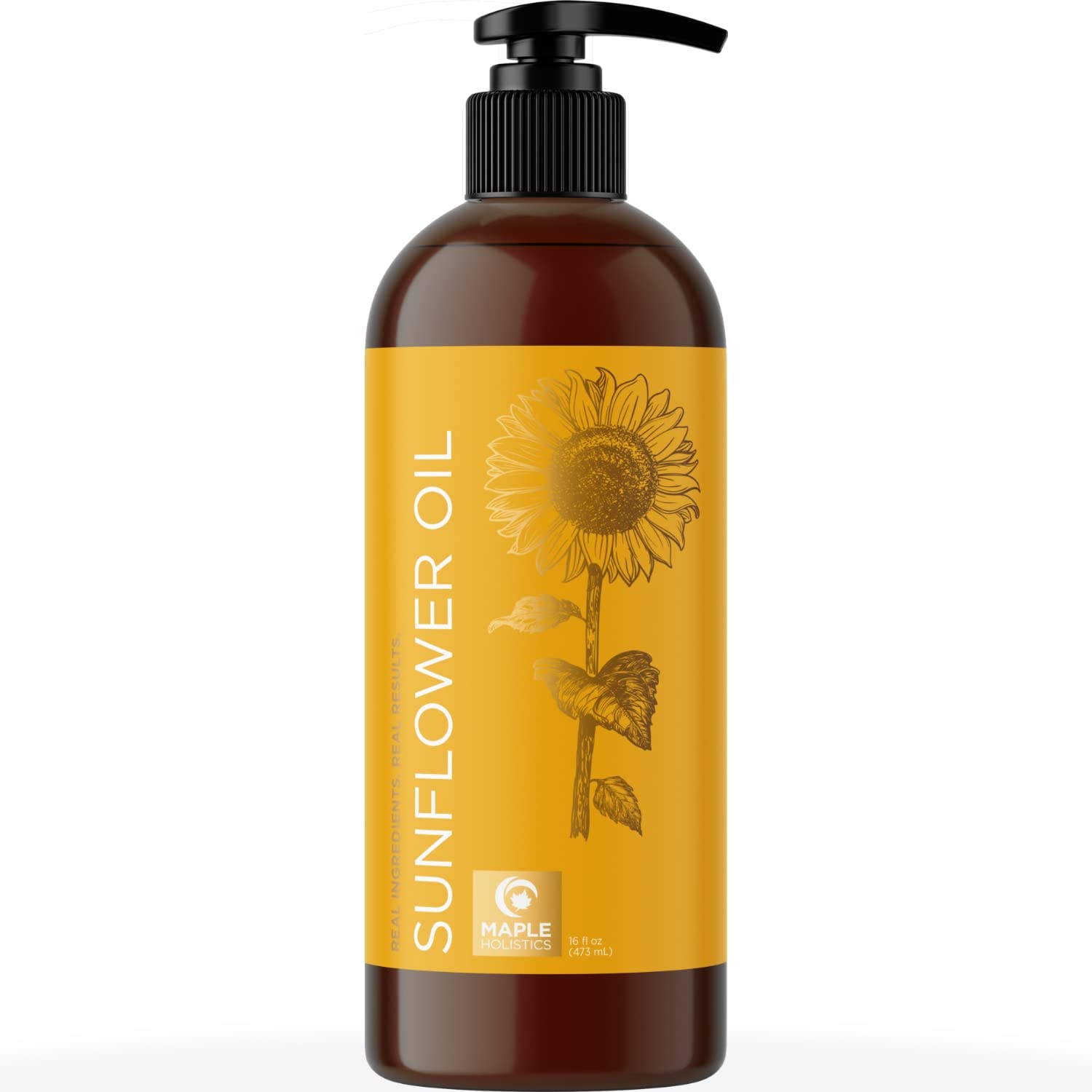 Sunflower Oil for Hair Skin and Nails - Anti Aging Skin Care with Vitamin E Oil for Skin and Hair Care - Pure Sunflower Oil Skin
