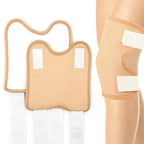 VonTeok 2 Pack Reusable Castor Oil Pack Wrap for Knee Elbow Joints with No Oil Leakage, Soft Flannel Castor Oil Compress Pads Wr