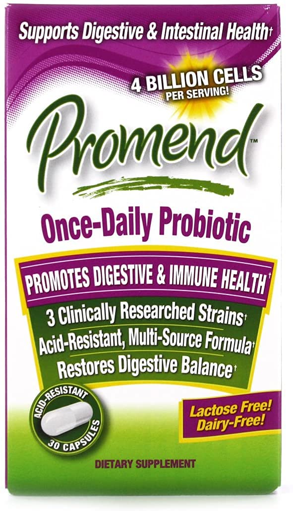 Promend Once-Daily Probiotic Dietary Supplement Capsules 30 ea (Pack of 3)