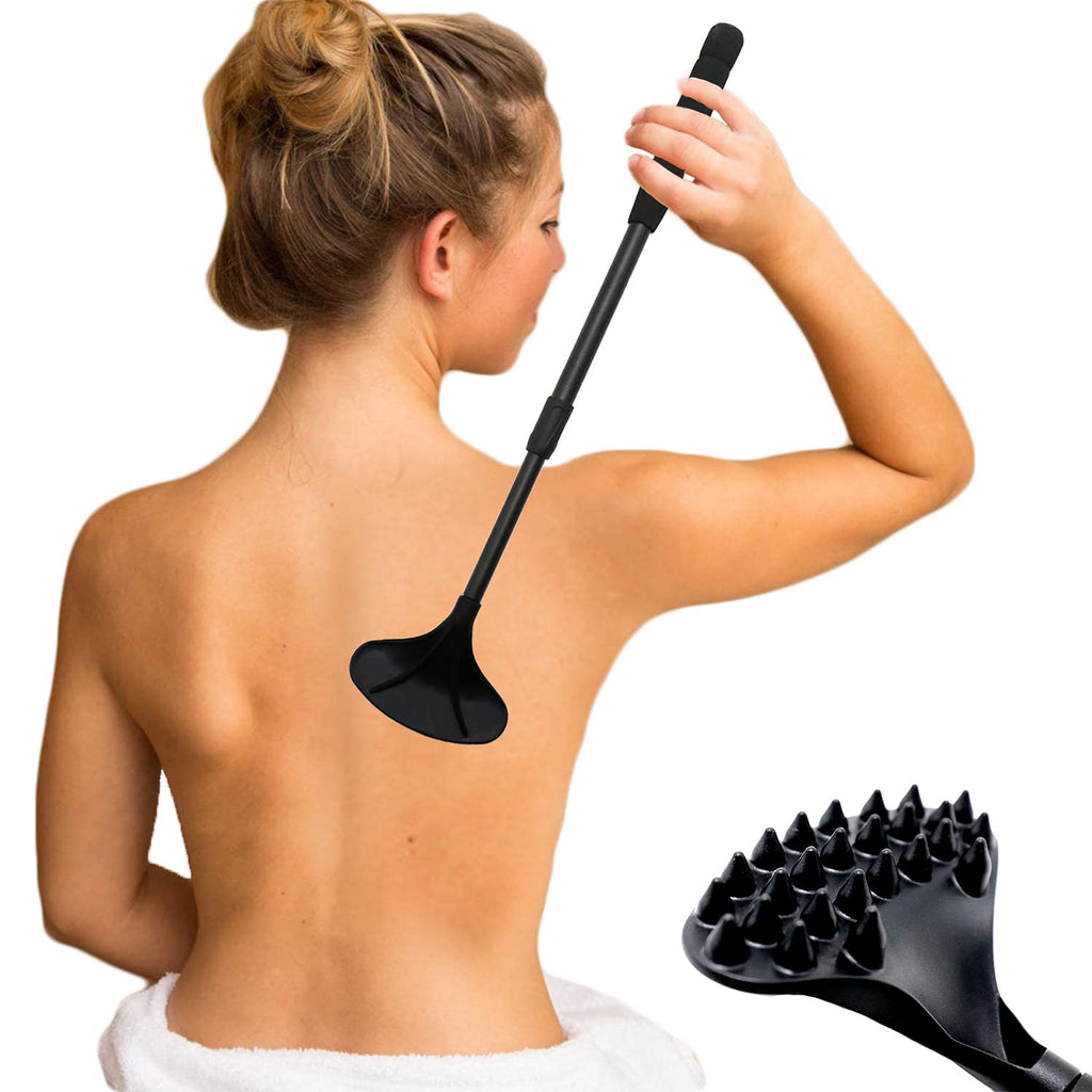 EASACE Back Scratcher for Women Men Extendable with Strong ABS Massage Head, 21inch Body Scratcher for Adults - Pets Compact - R