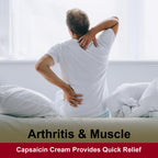CareAll Capsaicin Arthritis, Muscle, and Joint Cream 1.5 oz. (3 Pack), Relief of Minor Aches and Pains from Backache, Sprains, S