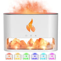 YALEDI Essential Oil Diffuser, Fireplace Fire Flame Aromatherapy Diffuser, 250ml Himalayan Salt Lamp Scent Diffuser, Cool Mist H