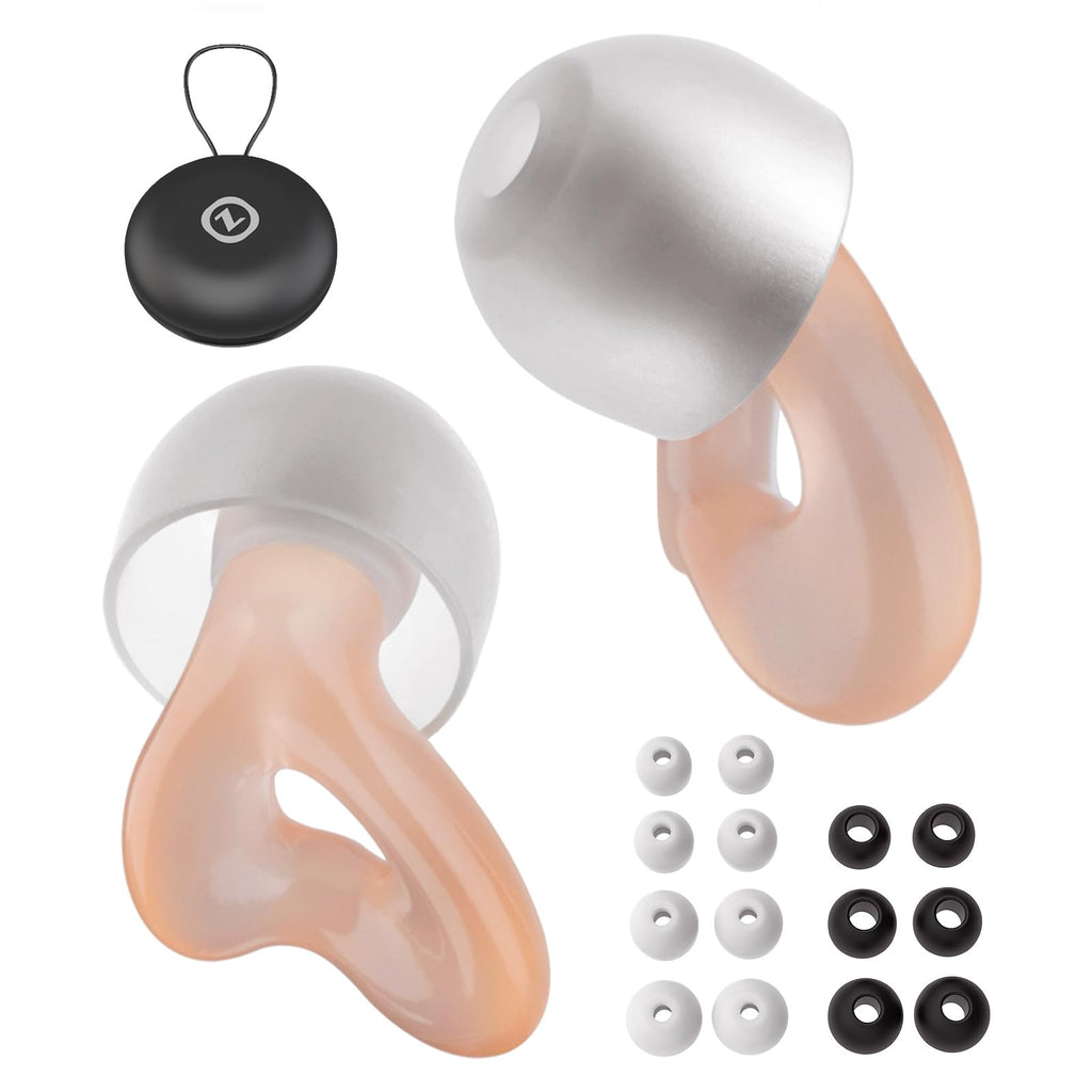 Ear Plugs for Everyday Noise Relief with Clear Speech-Reusable Noise Cancelling Ear Plugs for Social Gatherings, Work, Studying,