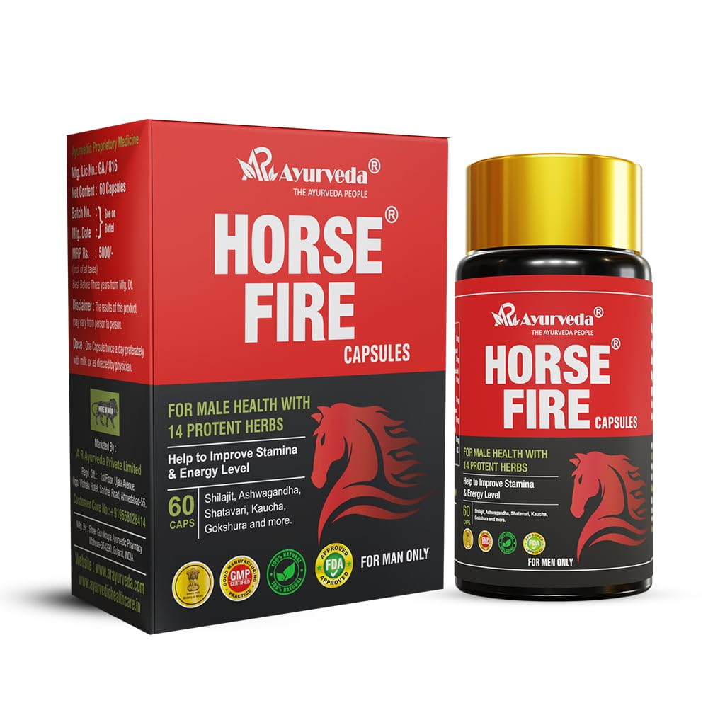 Horse Fire Capsule, Strength & Stamina Booster For Men Wellness (Pack Of 60 Capsules), 150 Grams