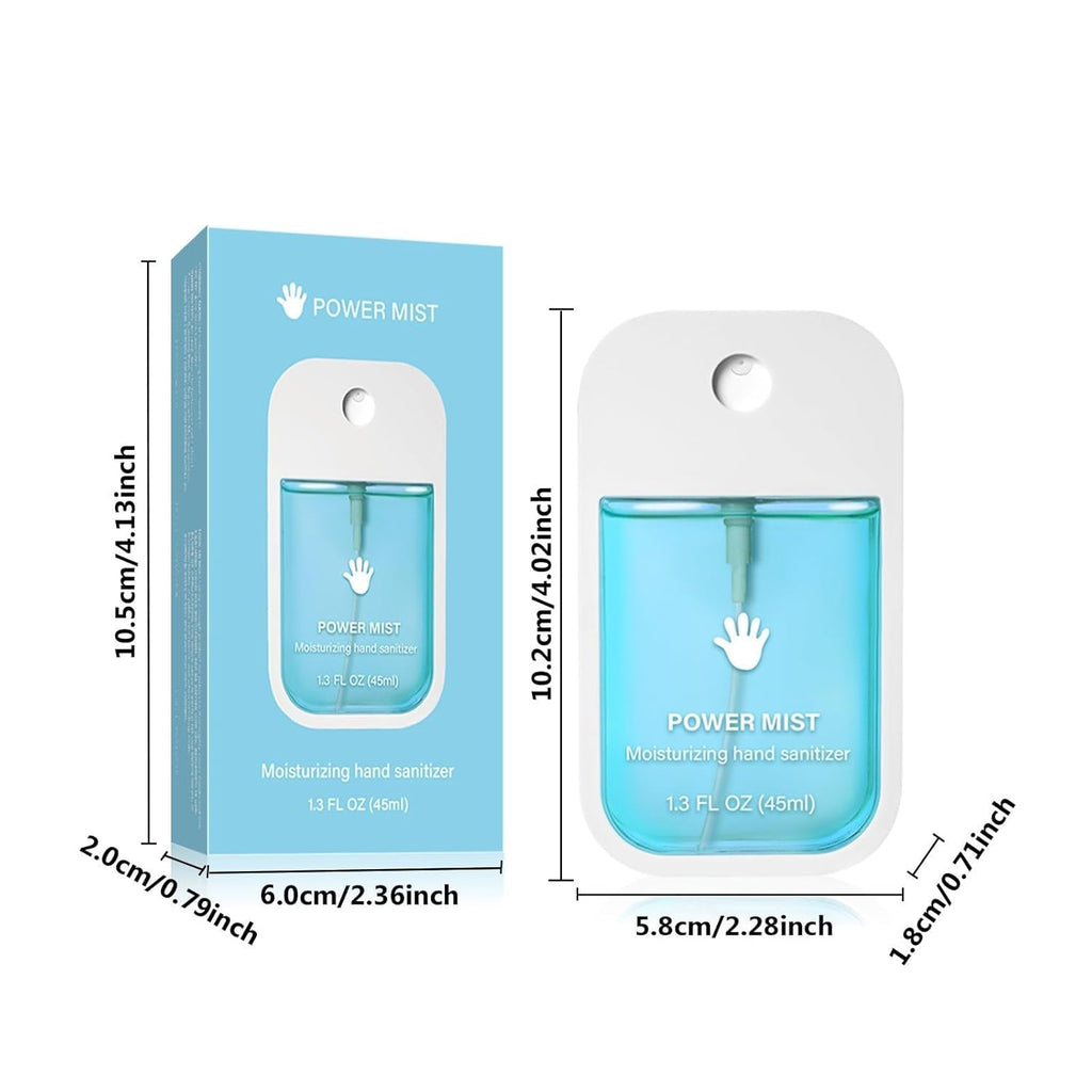 NLIEOPDA Power Mist Hand Sanitizer Spray, Spray Power Mist Hydrating Sanitizer Spray Travel Size, Portable Pocket Hand Sanitizer