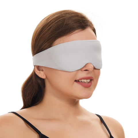 ALASKA BEAR Sleep Mask Side Sleepers Headband Design, Soft Eye Shades for Men and Women 100% Blackout Mask Extra-Plush, Pale Gre
