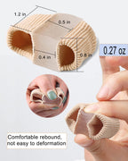 Golbylicc Bunion Toe Separators for Overlapping Toes Women Men, Gel Toe Spacers Bunion Corrector with 2 Loops for feet (4PC)