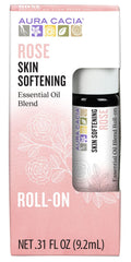 Aura Cacia Roll-On Essential Oil Blend, Rose, 0.31 Ounce Jar