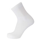Big and Tall Diabetic Cotton Neuropathy Ankle Socks, King Size Mens Athletic Socks (13-15, Quarter White) - 3 pairs