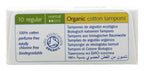 Organic 100% Cotton Tampons Regular 10 Count
