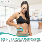 3-in-1 Fascia Roller Kit, Helps Reduce The Appearance of Cellulite, Helps Increase Circulation & Firms Skin, Fascia Massagers fo