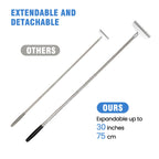 Snowyee Oversized Back Scratcher Detachable Backscratchers Extendable with Extra Large Wide Variety Heads for Women Men for Scra