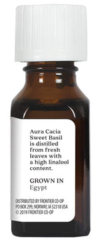 Aura Cacia Essential Oil Sweet Basil .5 Fz2