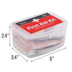 DMI 76-Piece First-Aid Kit, All-Purpose Use for Minor Cuts and Scrapes, Durable Water-Resistant Case, Convenient and Portable, F