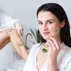 Sbnnfikeb Jade Roller and Gua Sha Set,Gua Sha Facial Tools,Face Roller,Jade Roller for Face,Guasha Tools for Face,Self Care Kit