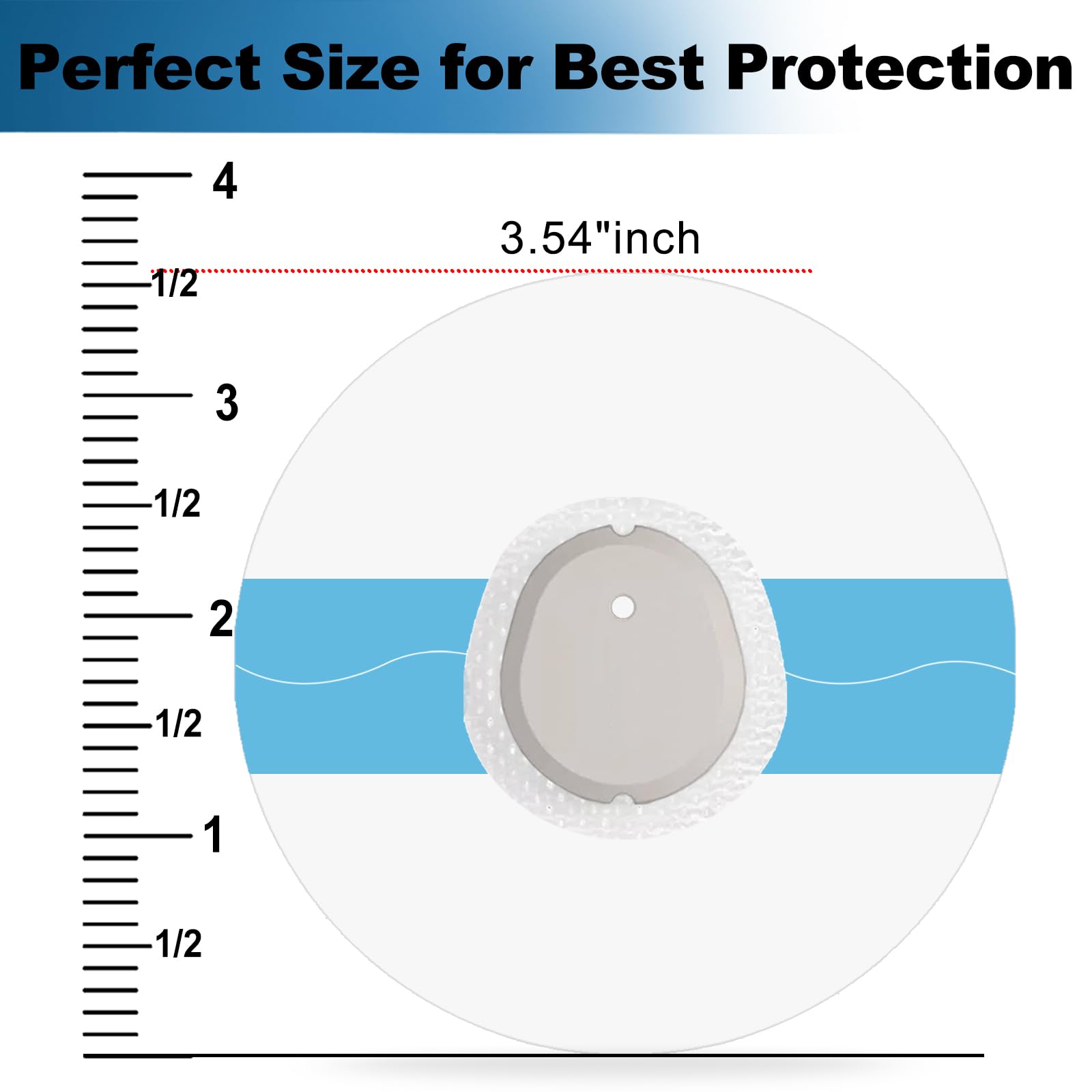Kuruyo 60Pcs G7 Sensor Covers Waterproof Adhesive Patches Precut Transparent stelo Overpatch Hypoallergenic Latex Free Strong Ad