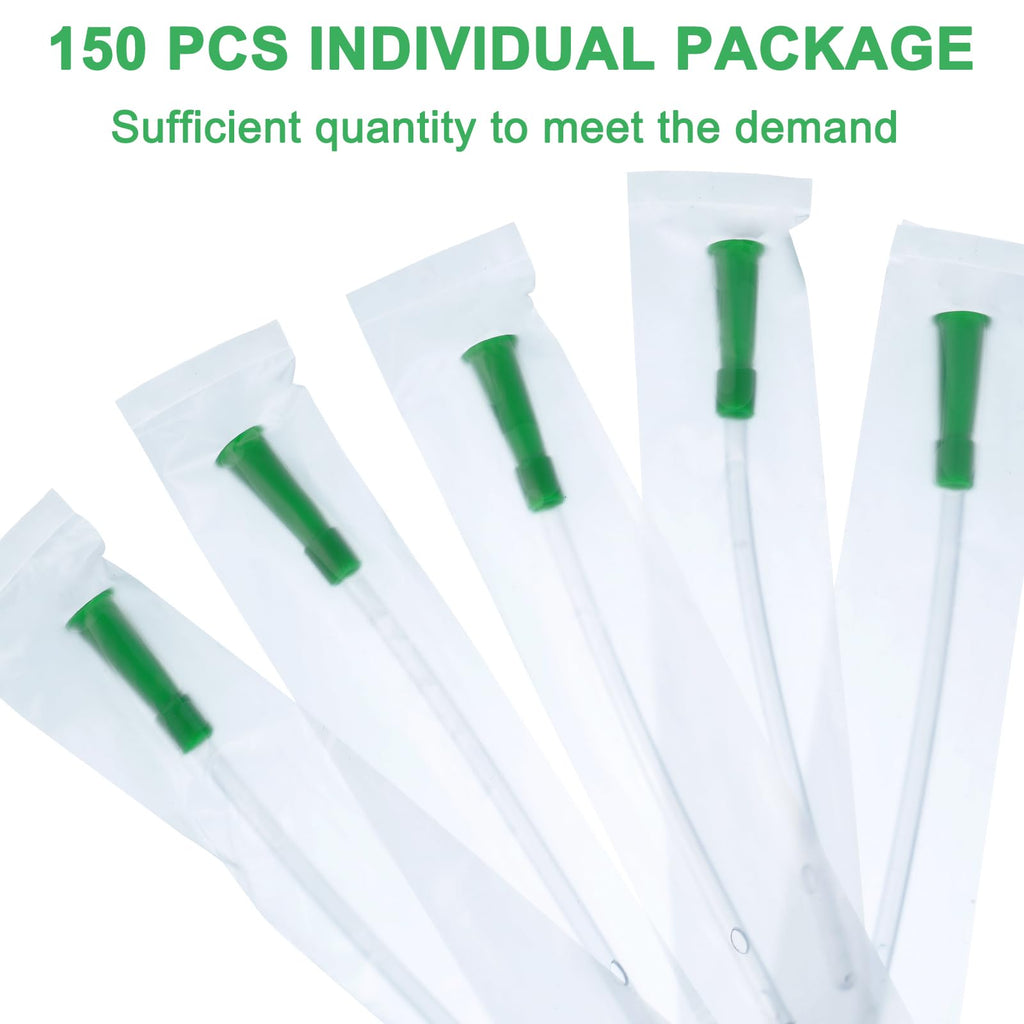 Nuanchu 150 Pieces PVC Replacement Tubings Supplies Tubes Kit Clear Replacements Hose with Flexible Rounded End for Smooth Inser