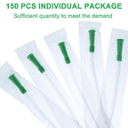 Nuanchu 150 Pieces PVC Replacement Tubings Supplies Tubes Kit Clear Replacements Hose with Flexible Rounded End for Smooth Inser