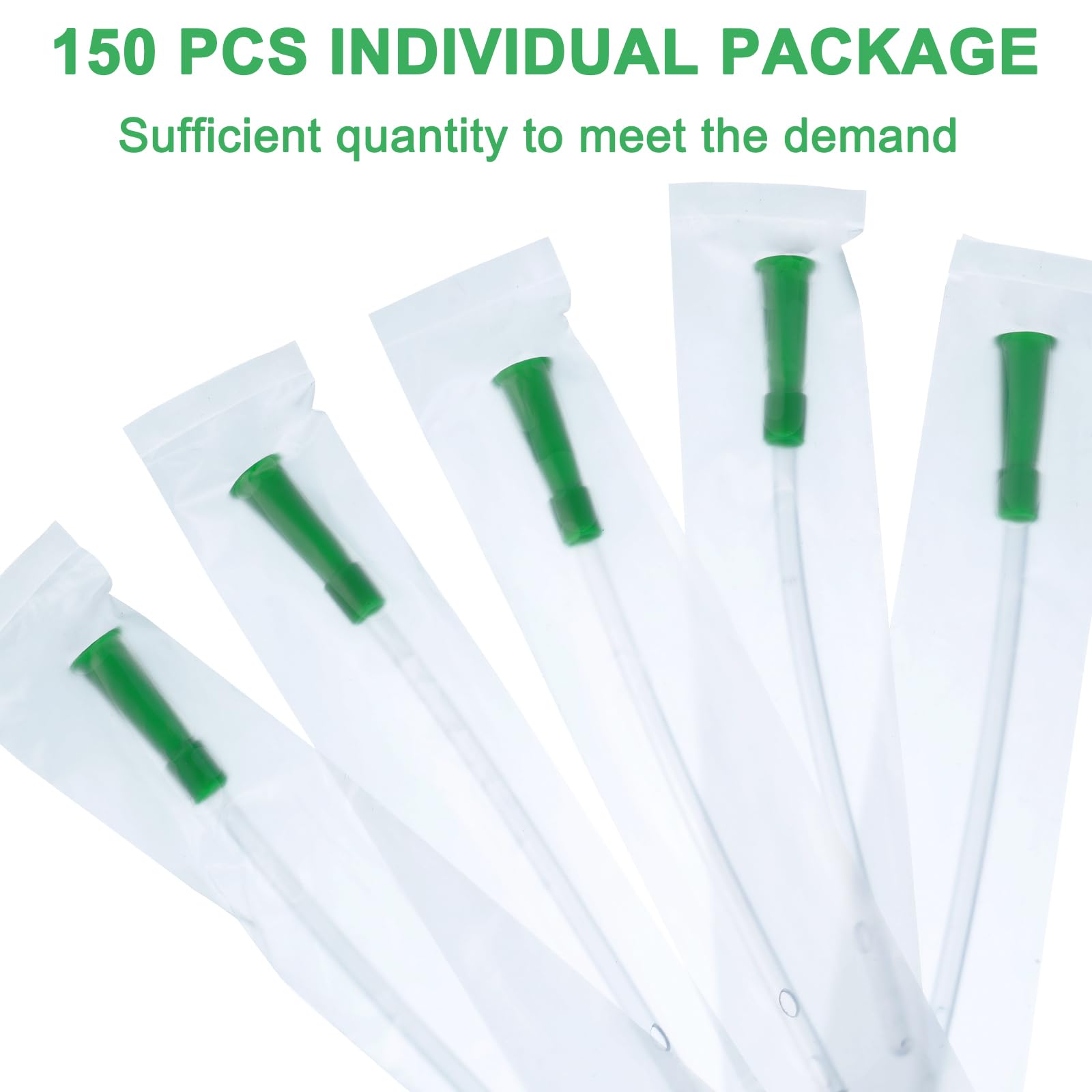 Nuanchu 150 Pieces PVC Replacement Tubings Supplies Tubes Kit Clear Replacements Hose with Flexible Rounded End for Smooth Inser