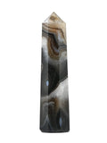 Crystal Heaven Black Onyx Crystal Tower Obelisk Point For Chakra, Healing And Balancing  Aaa Grade Original Certified Gemstone 