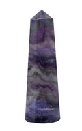 Crystal Heaven Purple Fluorite Crystal Tower Obelisk Point For Chakra, Healing And Balancing  Aaa Grade Original Certified Gems