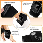 Bathroom stars Updated Foot Ankle Massager with Heat - 3-Level Heat & Vibration Adjustable, Smart Timer, Touch Screen, Compact &