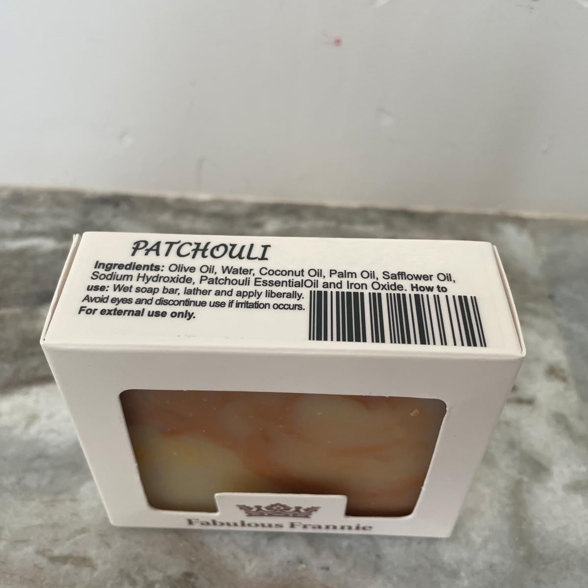 Fabulous Frannie Patchouli Essential Oil Herbal Soap Gift Set each made with Pure Essential Oil 4 Ounce (Pack of 4)